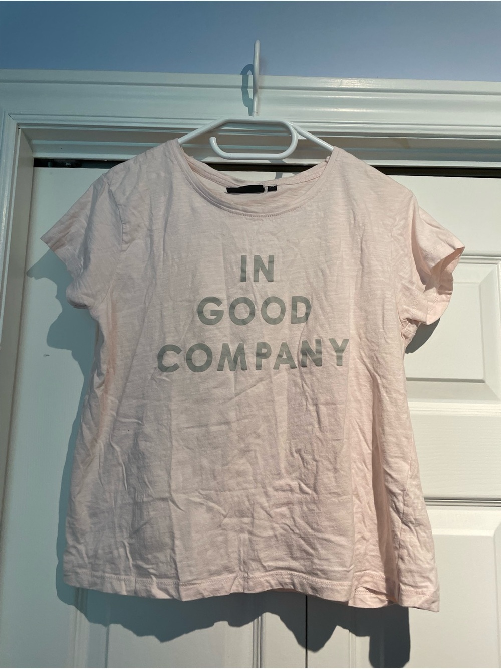 Pale Pink Short-Sleeve Graphic Tee - In Good Company